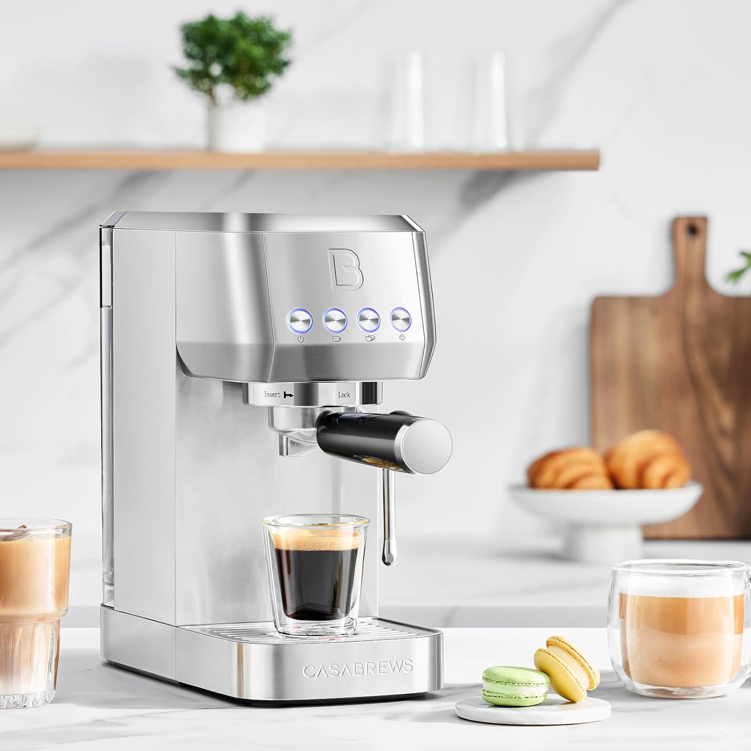 Steam Wand Luxury Coffee Maker