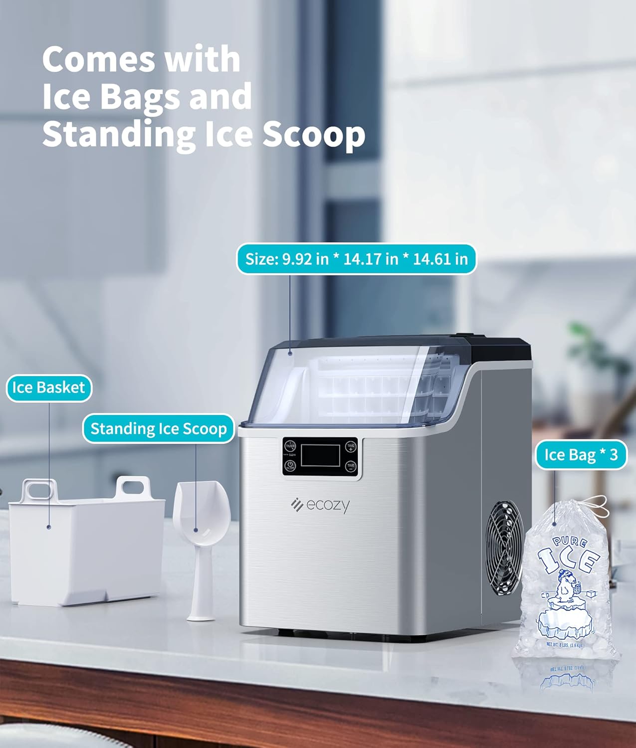 Ecozy Premium Ice Maker Set
