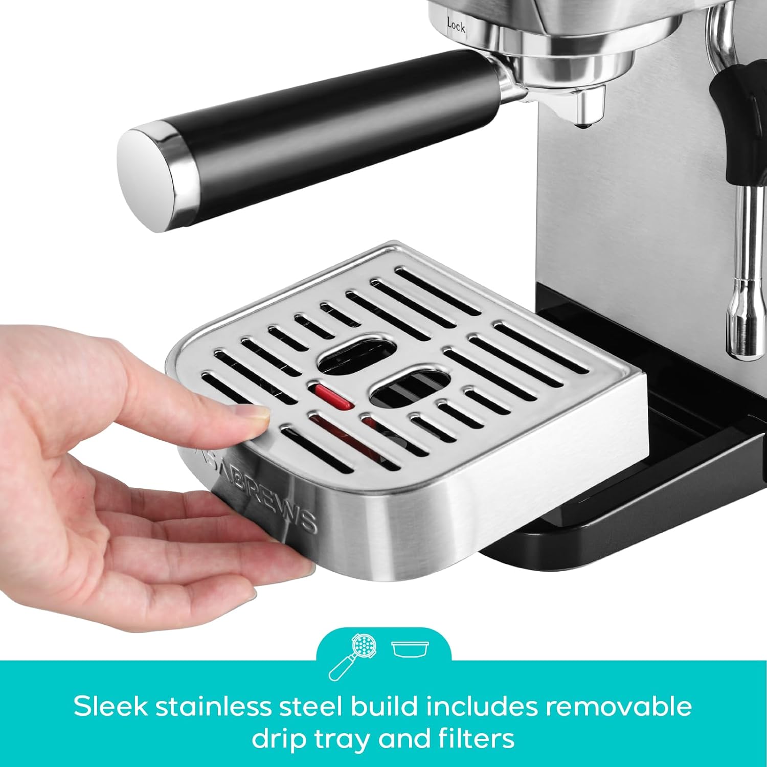 Steam Wand Luxury Coffee Maker